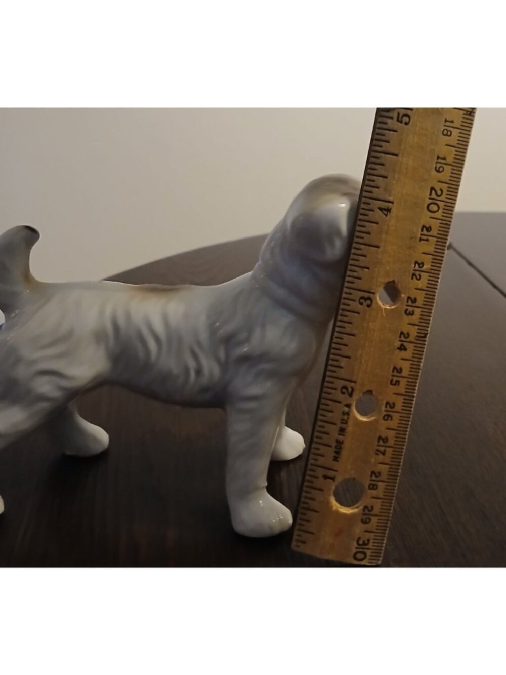 VTG Ceramic Terrier Dog Figurine 6x4" Glossy White & Brown Decor Collectable#WS4 - Picture 5 of 9
